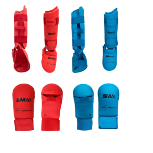 SMAI WKF Approved Karate Gloves and Shin Guard Set