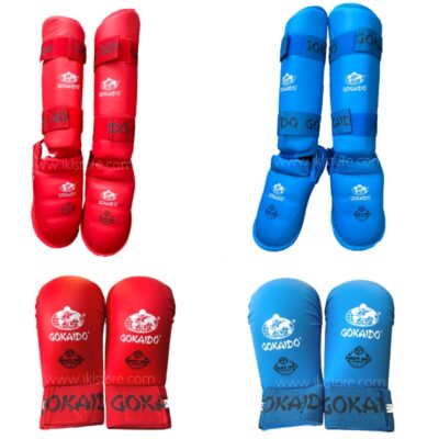 gokaido karate gloves shin guard set