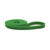 Heavy-duty green elastic power resistance band for strength training, pull-up assistance, and stretching.