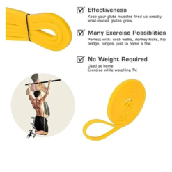 Yellow Loop Resistance Band for Exercise (Medium)