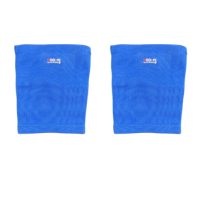 Pair of blue elastic knee support sleeves for sports joint protection and compression - IKL Store