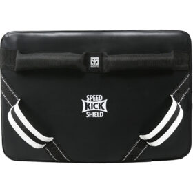 Mooto Speed Kick Shield Back View - Reinforced Training Handles and Arm Straps - IKL Store