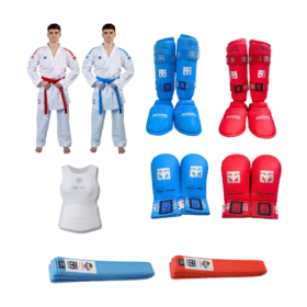 Mooto complete karate kit with uniform and protective gear