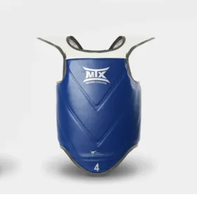 Blue Mooto MTX World Taekwondo Approved Chest Guard.