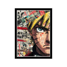 Naruto Uzumaki Vintage Art Wall Frame