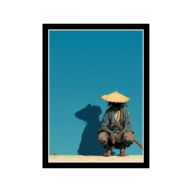 Silent Samurai Minimalist Wall Frame