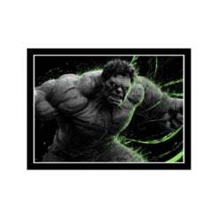 Hulk Smash Abstract Wall Frame