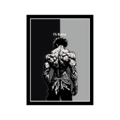 Baki 1% Better Motivational Wall Frame