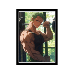Zoro One Piece Gym Wall Frame