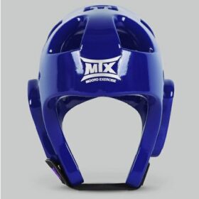 Blue Mooto MTX Taekwondo Head Gear for martial arts training.