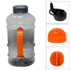 Sports Gallon Water Bottle with Mixer Ball and Strainer
