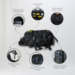 IKL Tactical Backpack – Heavy-Duty Athletic & Training Backpack